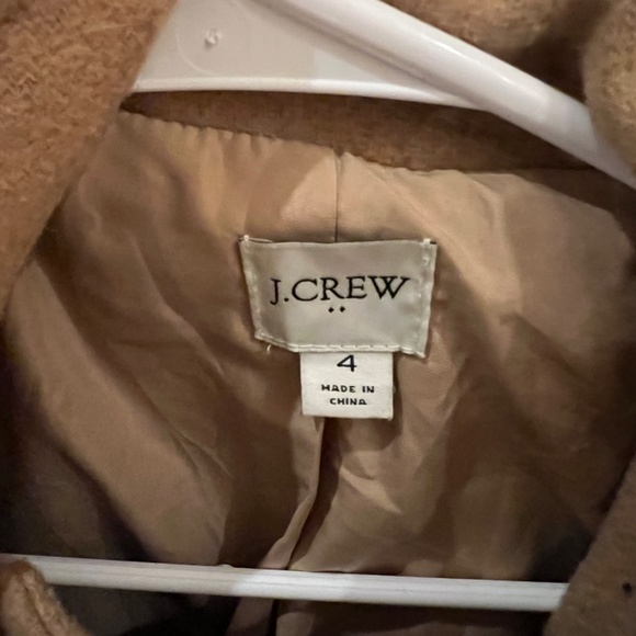 Jcrew camel coat size 4 - Picture 2 of 4